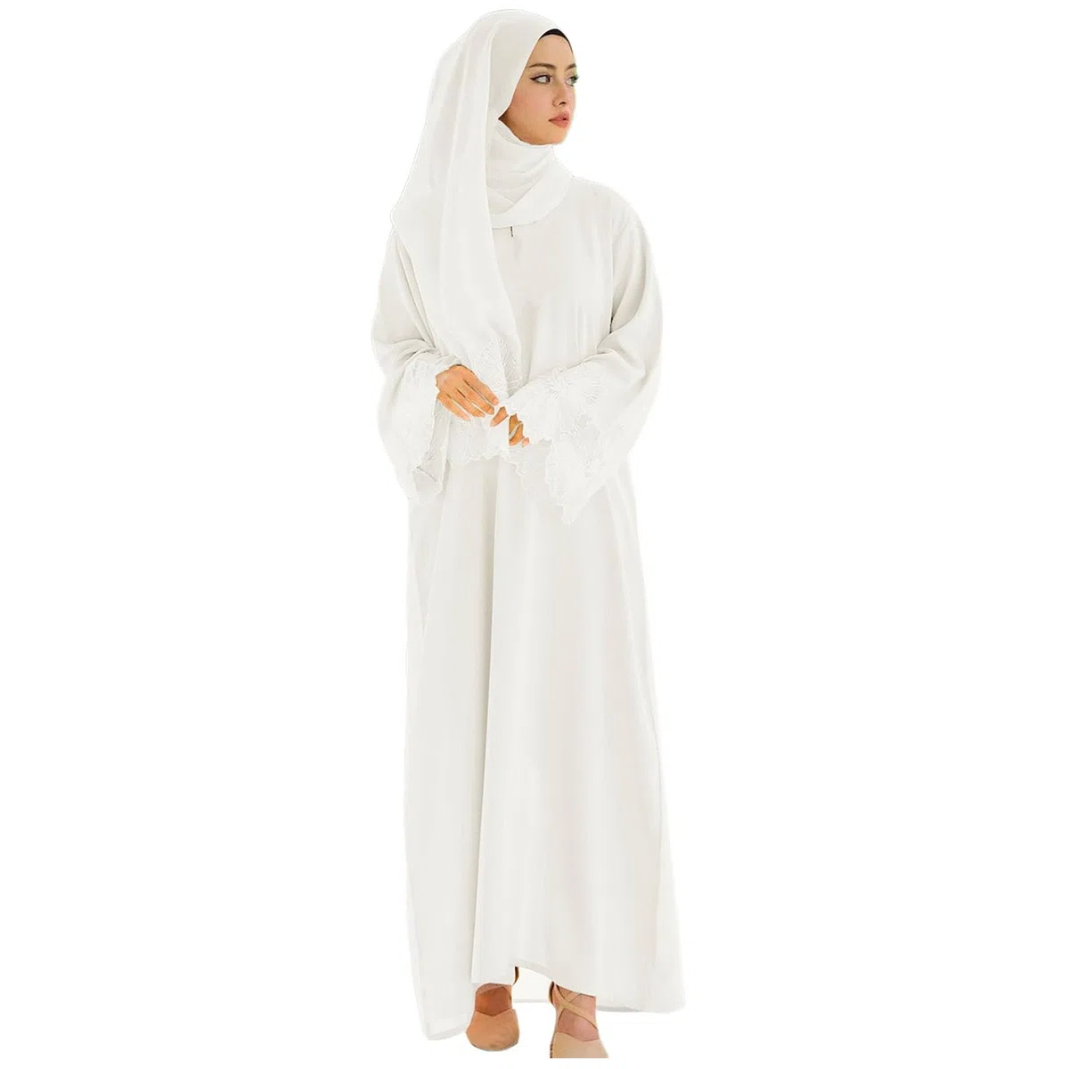 Abito da preghiera per donne musulmane, abito da preghiera islamico a maniche lunghe con abiti musulmani hijab abito lungo abaya abiti islamici turchi caftano Dubai
