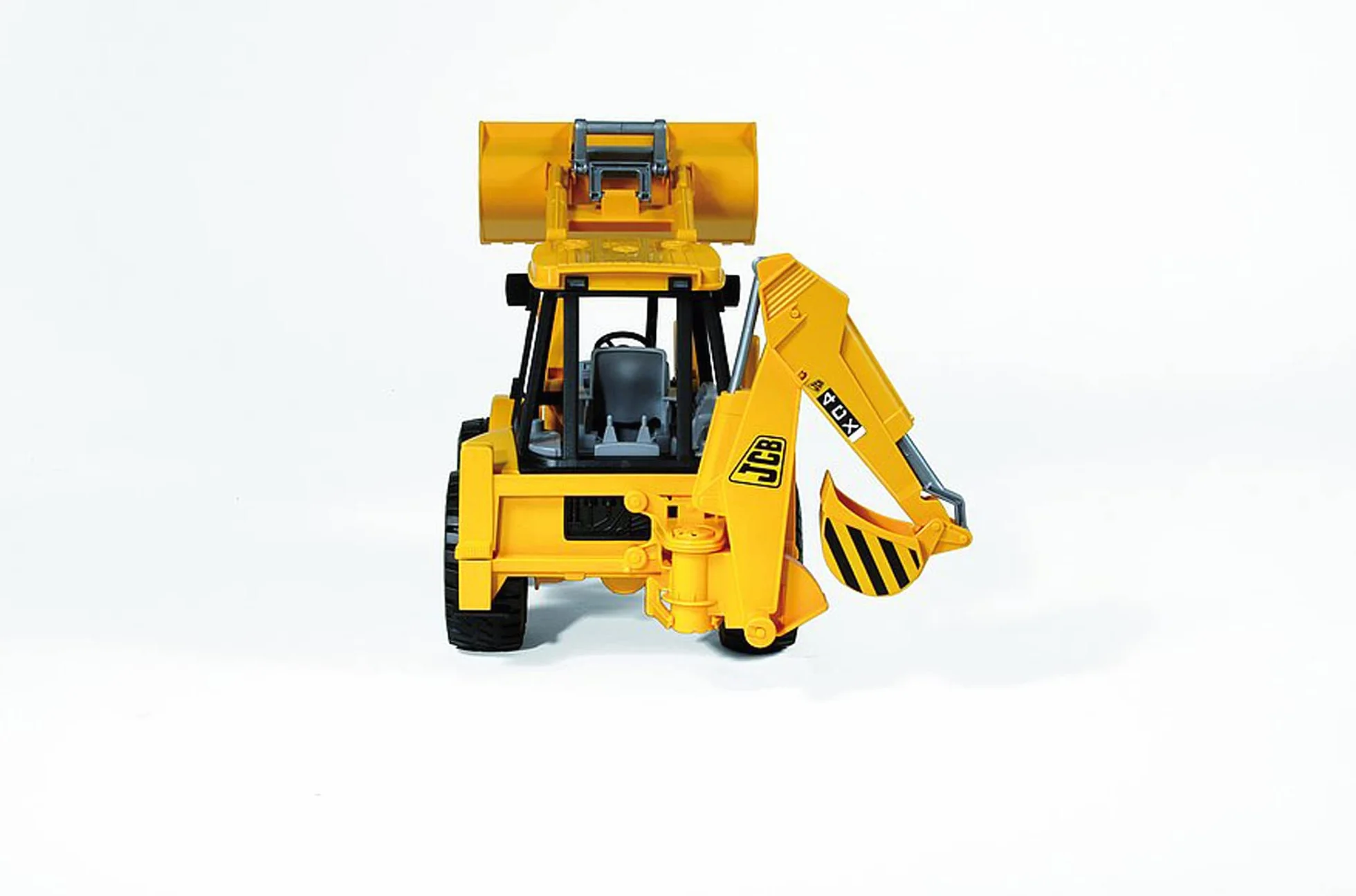 bruder 02428 - terna JCB 4CX, terna a benna frontale, veicolo da costruzione, pala gommata