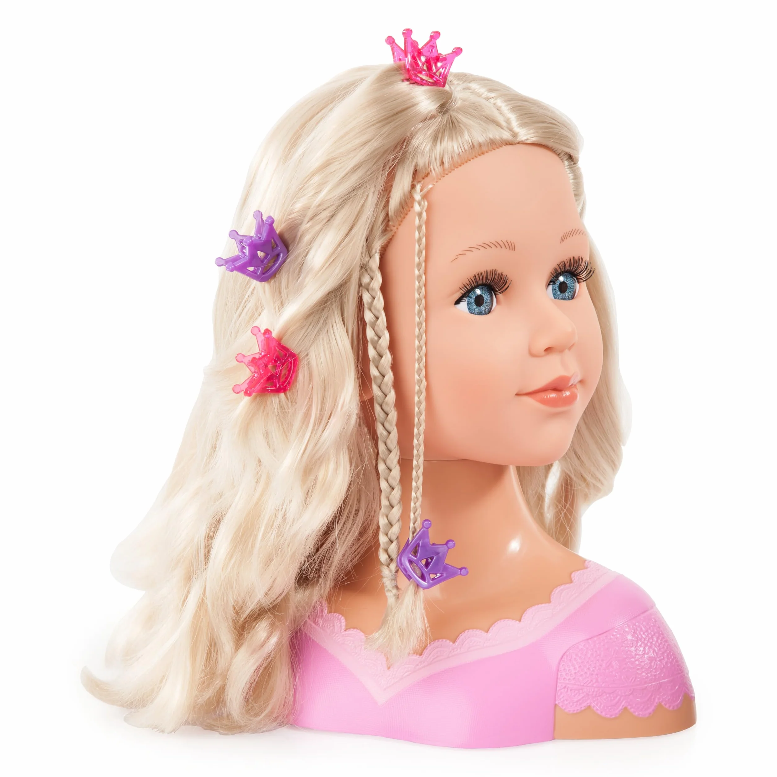 90088AA Bayer Design, Testa da truccare e pettinare Charlene Super Model con Accessori, capelli biondi