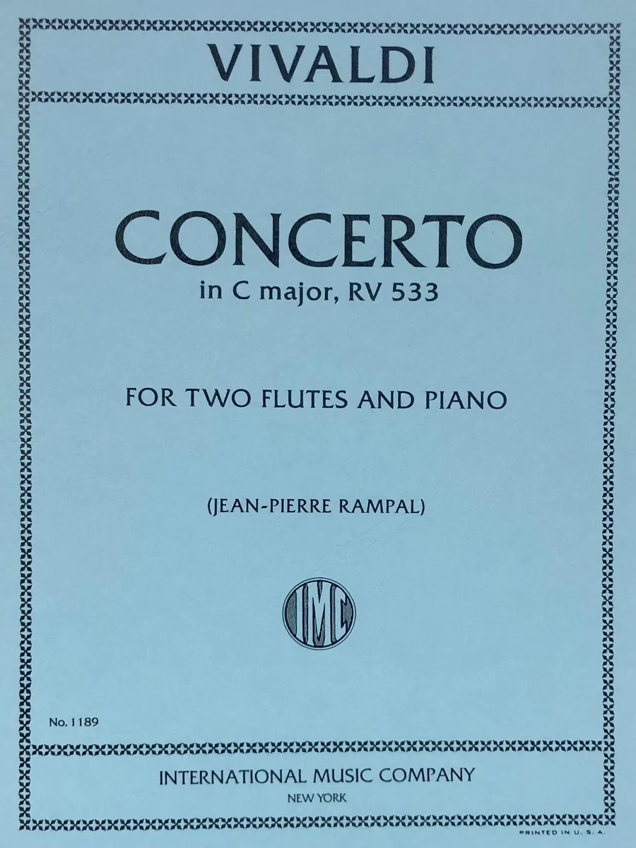 Antonio Vivaldi-Concerto In C Major, RV 533-Score and Parts
