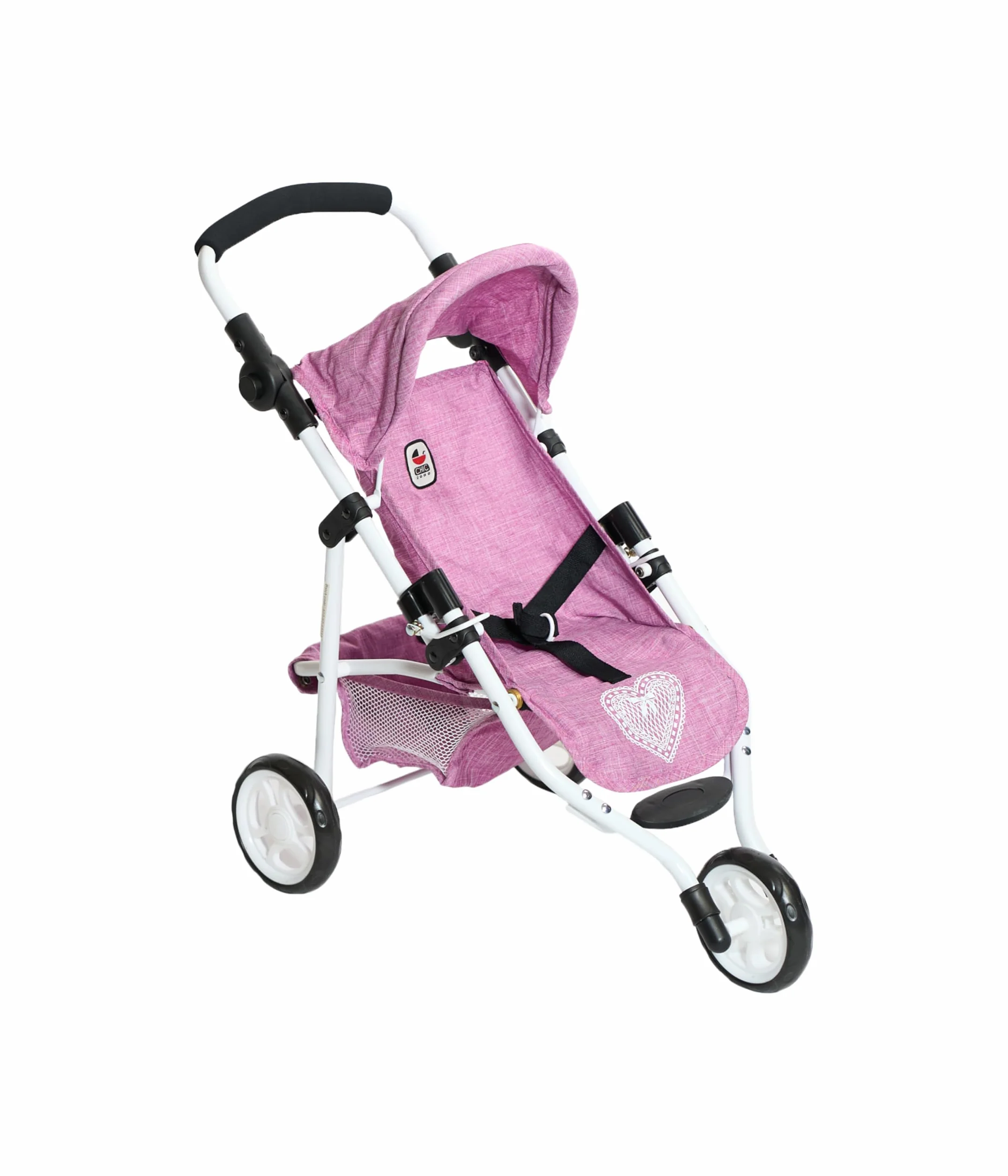 Bayer Chic 2000 - Passeggino per bambole, Lola, jogging, jogger, passeggino per bambole, jeans rosa, 612-62