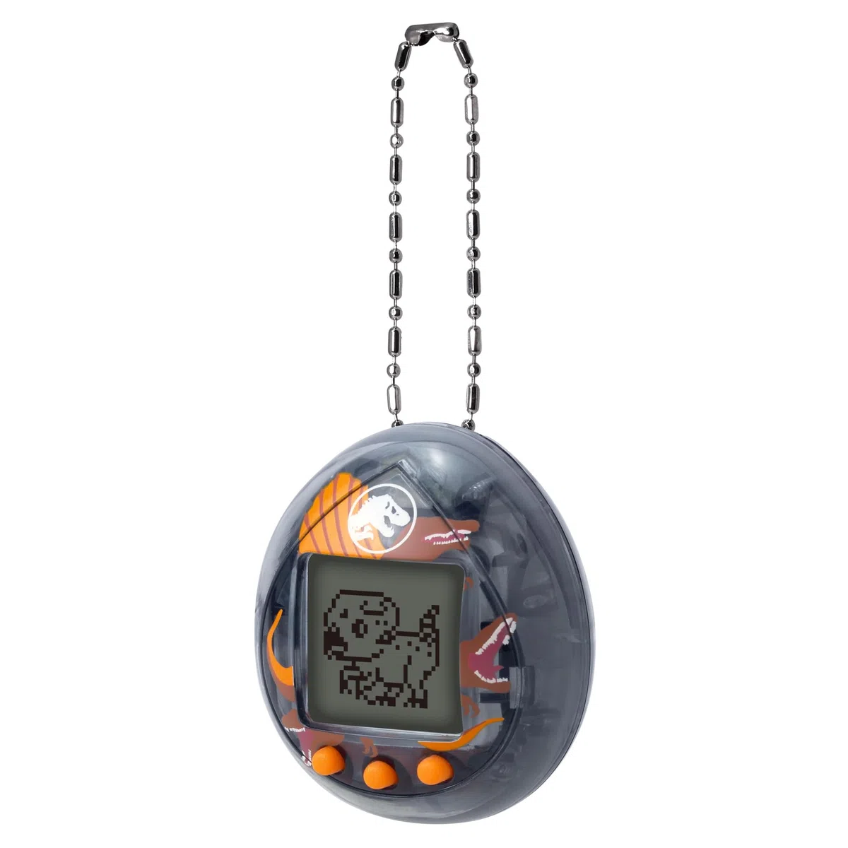 Bandai - Tamagotchi nano Jurassic Brown - Versione Marrone Dino Spinosaurus - Tamagotchi Animale Interattivo - Piccolo formato nano Dinosauro Virtuale da allevare - Giocattolo per bambini 8+ - NT90997