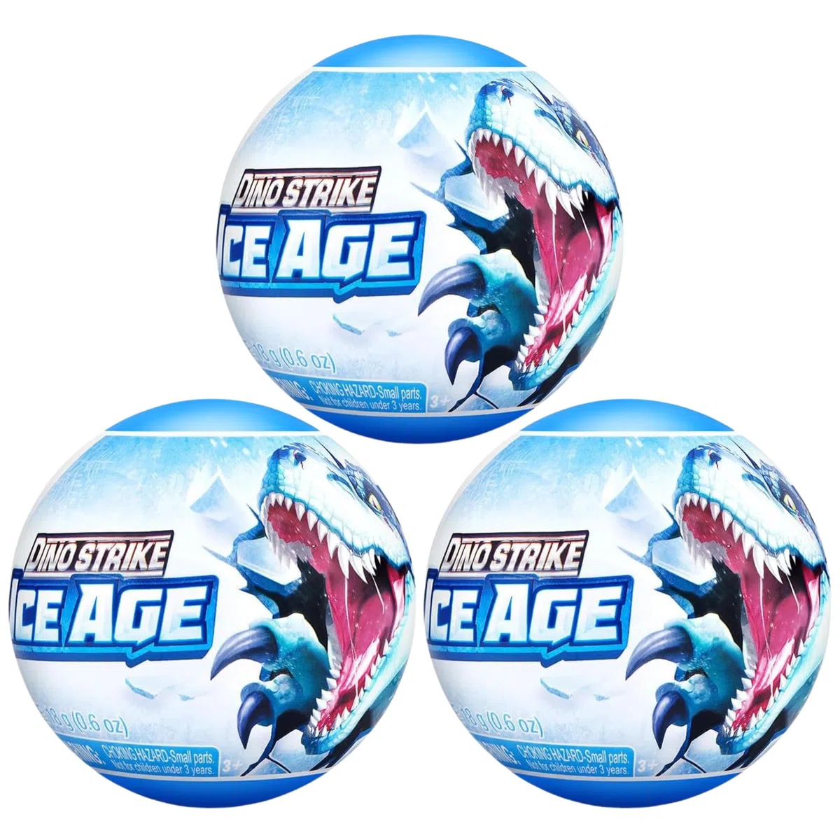 ZURU Surprise Cieca Box Capsule Figure - (3 x capsule Dino Strike Ice Age)