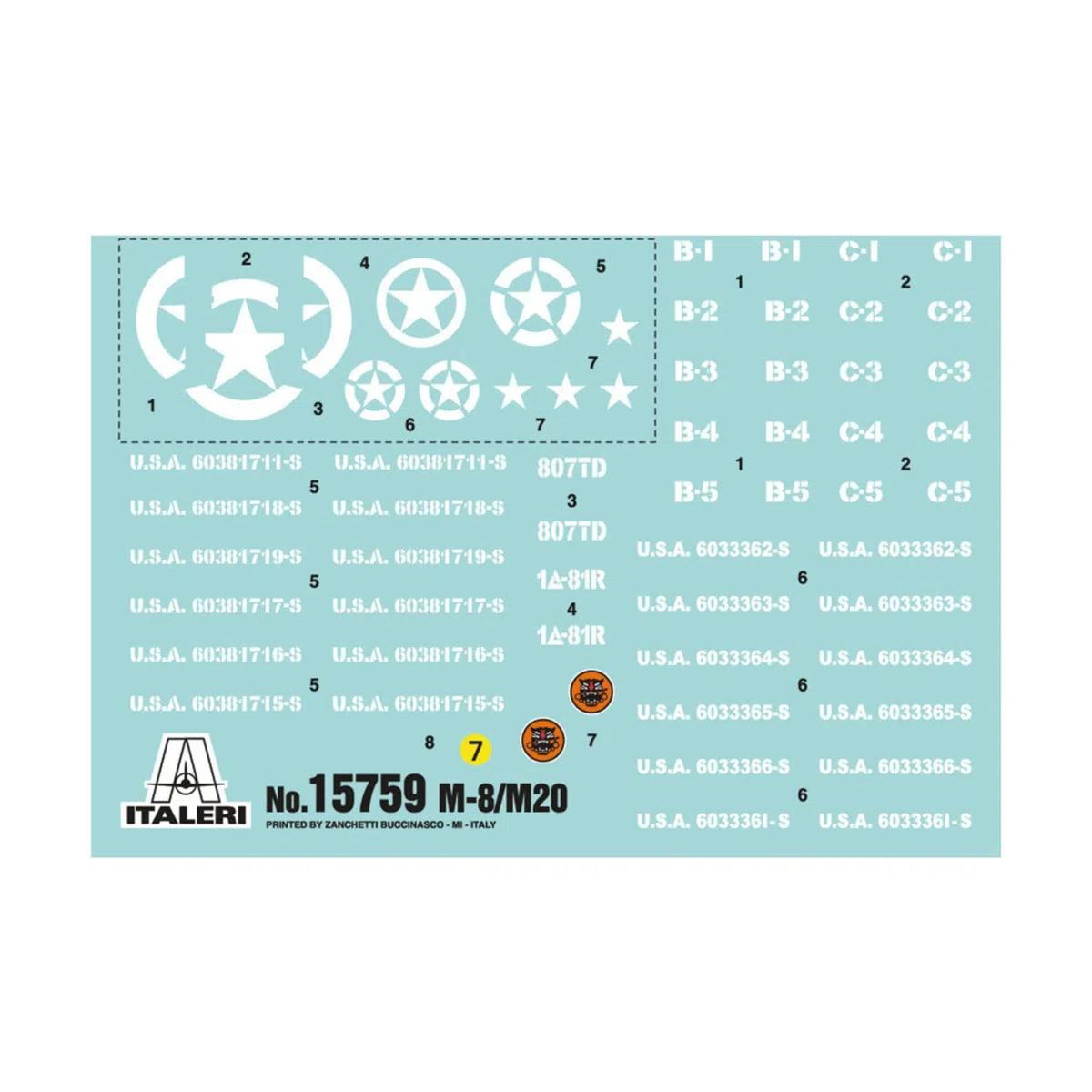 Italeri 15759 - M8/M20 Model Kit Scala 1:56