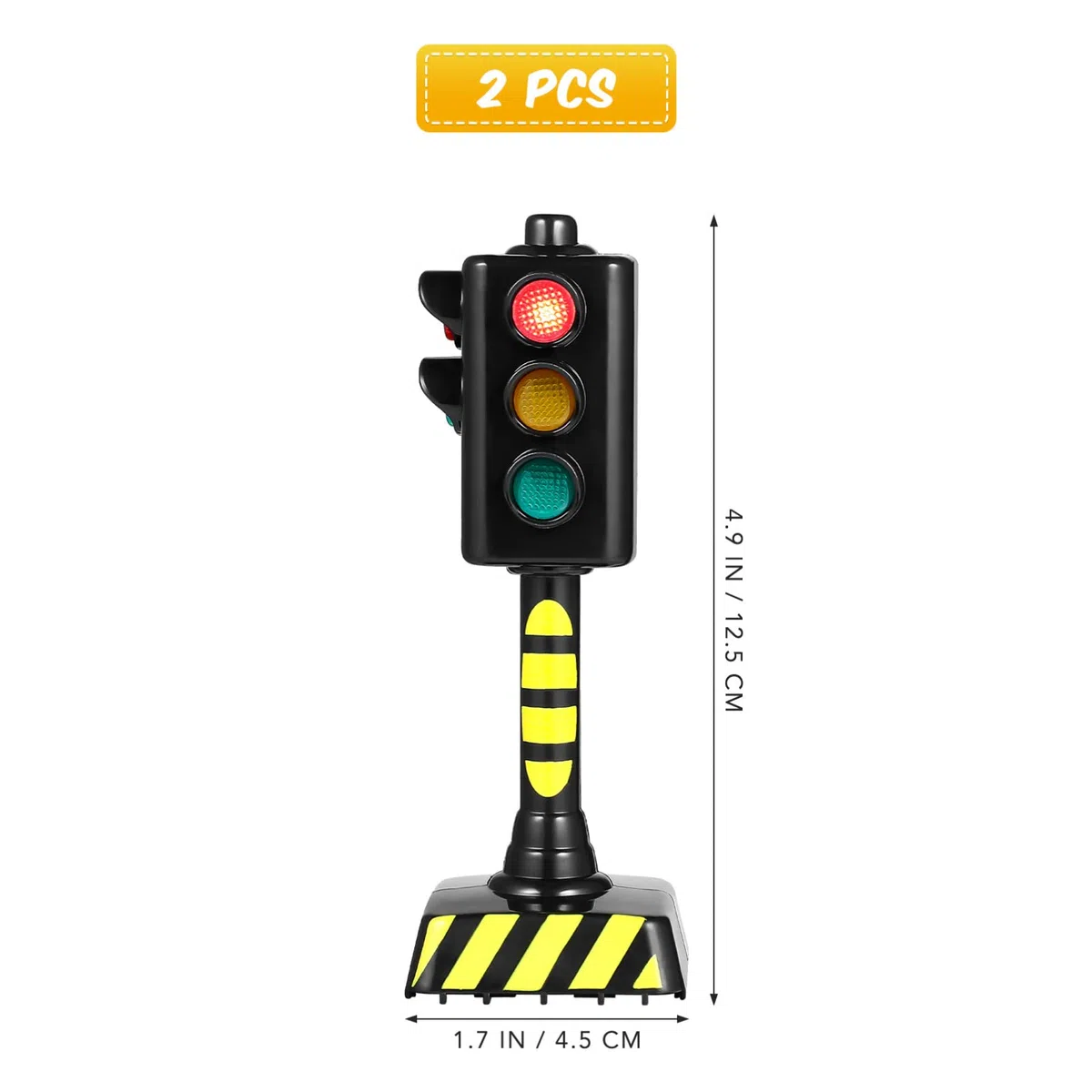TOYANDONA 2 Pezzi Semaforo Bambini Semaforo Light Giocattoli Simulazione Modello Giocattoli Educativi per Bambini