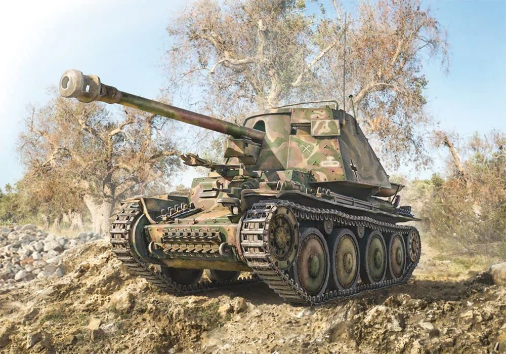 Italeri SD.Kfz 138 MARDER III Ausf.H Kit 1:35 IT6566 - Kit Mezzi Militari - Die Cast - Modellismo