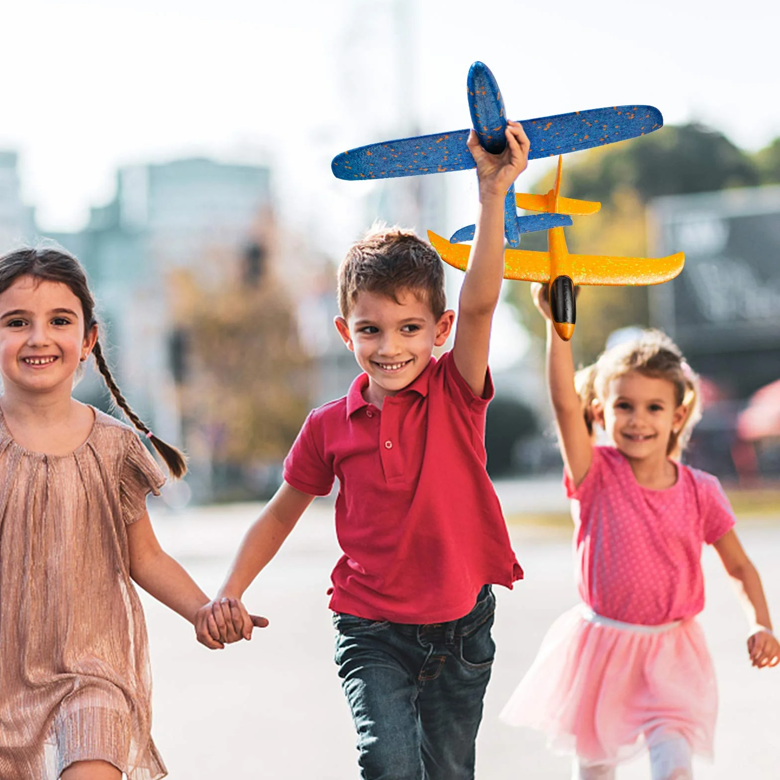 Comius Sharp Lancio a Mano Aereo, 3 Pezzi Aerei Aliante in Schiuma, Lancio Aliante Planes, Aliante Velivoli Manuale, Mano Giocattolo Aeroplano, Giochi All'aperto per Bambini