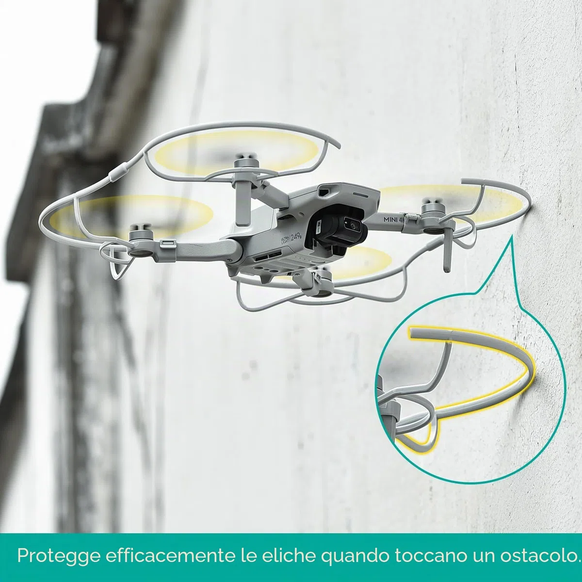 Mini 4K Protezione per eliche DJI Mini 4K Drone, accessorio di sicurezza compatibile con DJI Mini 4K/ Mini 2 SE/Mavic Mini 2/Mini SE eliche protettore Drone accessori (versione aggiornata)