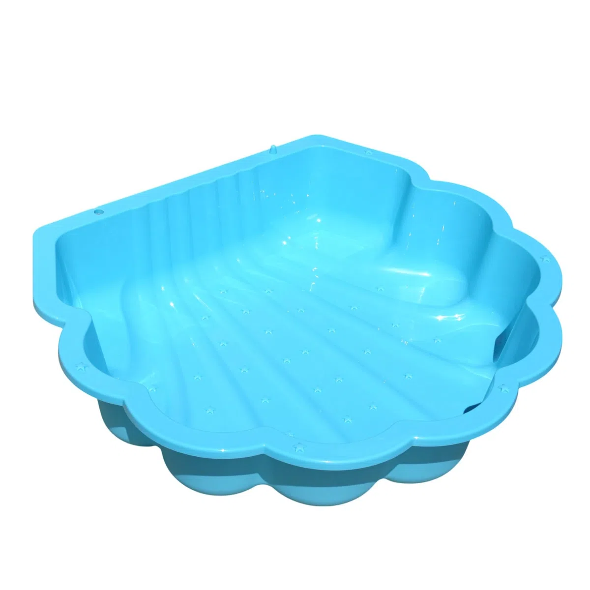 Set di 2 conchiglie per sabbia e acqua, per bambini, rosa e turchese, sabbiera e piscina per bambini, giocattolo robusto per giardino e terrazza, a partire dai 18 mesi in su