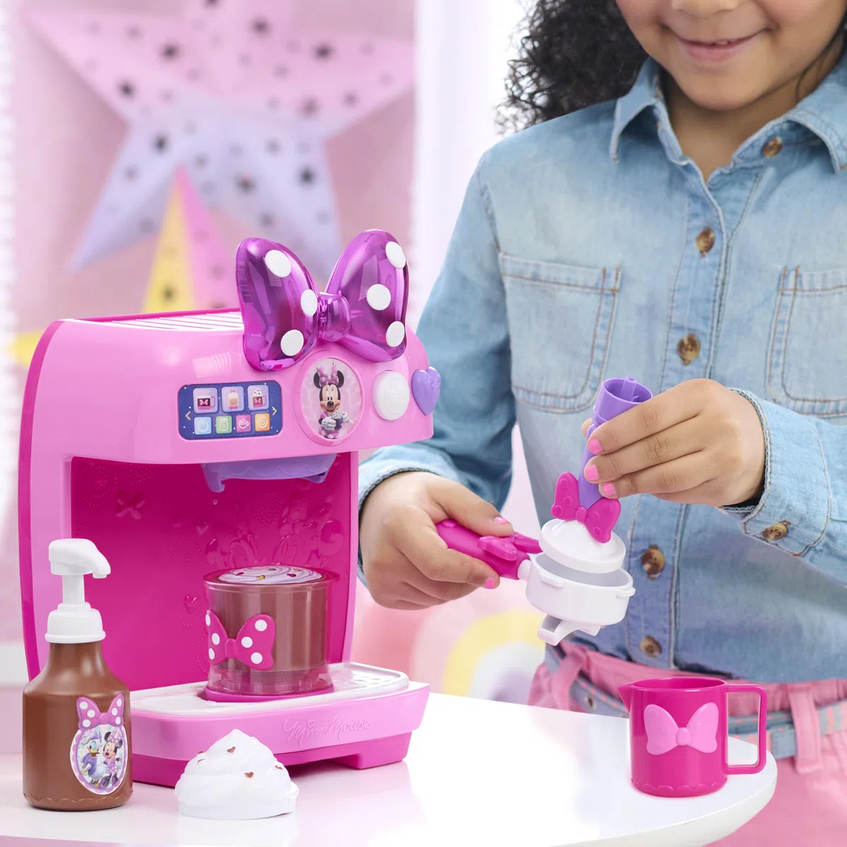 Just Play Set di Gioco Disney Junior Minnie Mouse Rise & Shine Bowrista, Giocattoli per Bambini dai 3 Anni