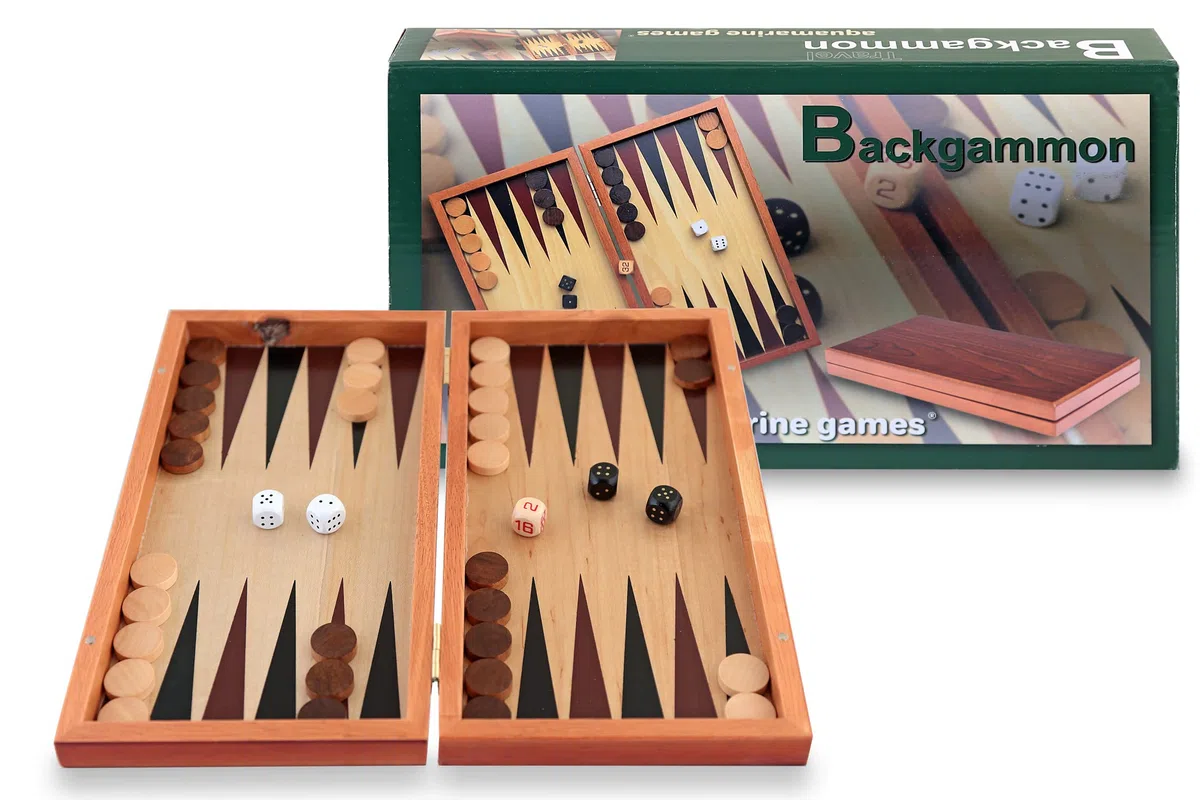 Aquamarine Giochi - Backgammon Viaggi, 2 giocatori (Compudid SG1019)