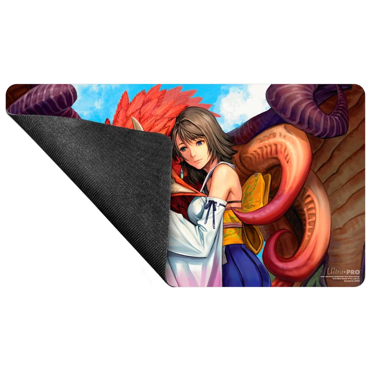 Ultra PRO - Final Fantasy x Universes Beyond Yuna, Hope of Spira Playmat for Magic: The Gathering | Tappetino da gioco di carte, oggetti da collezione Final Fantasy, tappetino per mouse da scrivania
