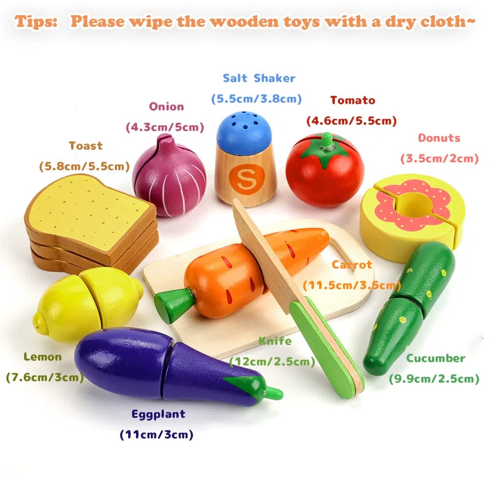 Sundaymot Giocattoli da Cucina per Bambini, Accessori Cucina Bambini con Acciaio Inossidabile Pentole Set, Grembiule e Cappello, Taglio Cibo Verdura Chef Gioco di Ruolo Set per Ragazze e Ragazzi