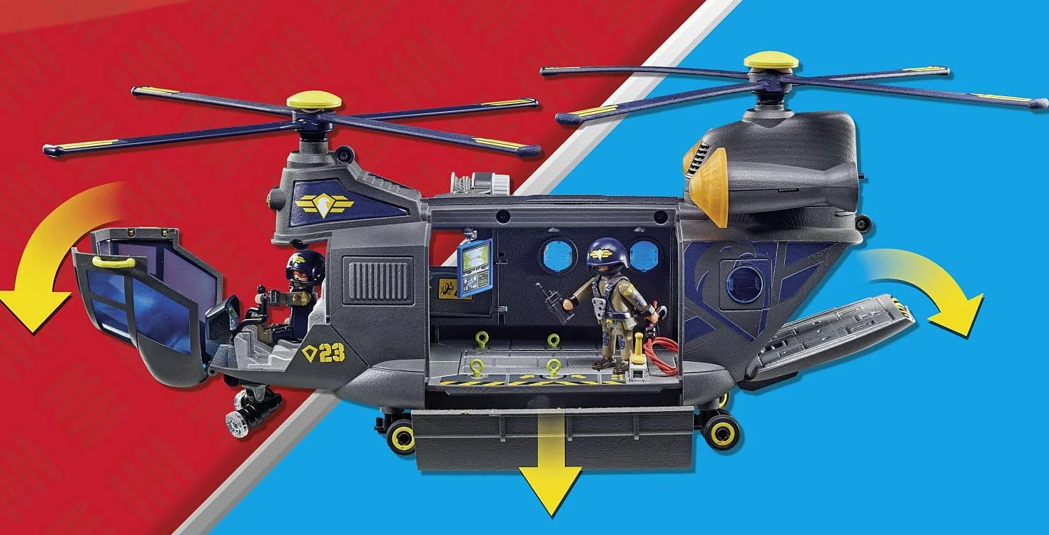 Playmobil- Elicottero unità Tattica, 71149