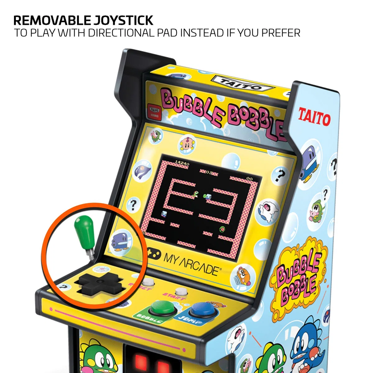 MICRO PLAYER 2,75" BUBBLE BOBBLE COLLECTIBLE RETRO