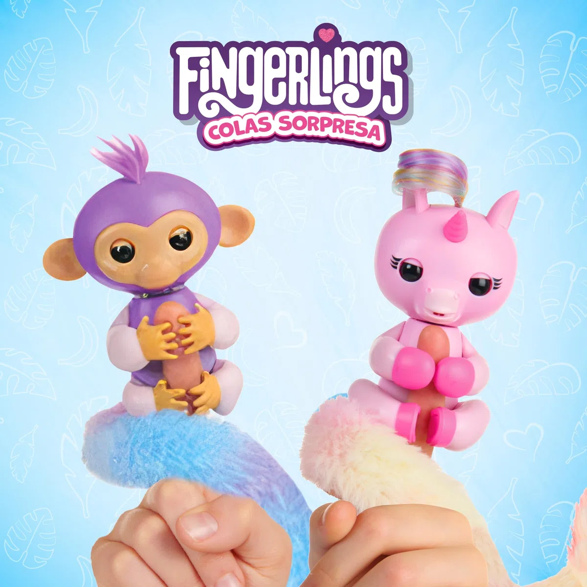 Bizak Fingerlings Code Sorpresa Scimmia, pettina la sua coda lunghissima, nasconde una Sorpresa, Scimmia interattiva con oltre 70 Suoni e reazioni, +5 anni (61853243-1)