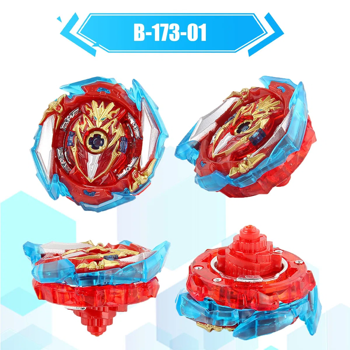 Gyroscope Turbo Set, Trottola 4d Arena Metal Fusion Battle, Con Lanciatore Da Combattimento, Set Regalo(163+173-1)