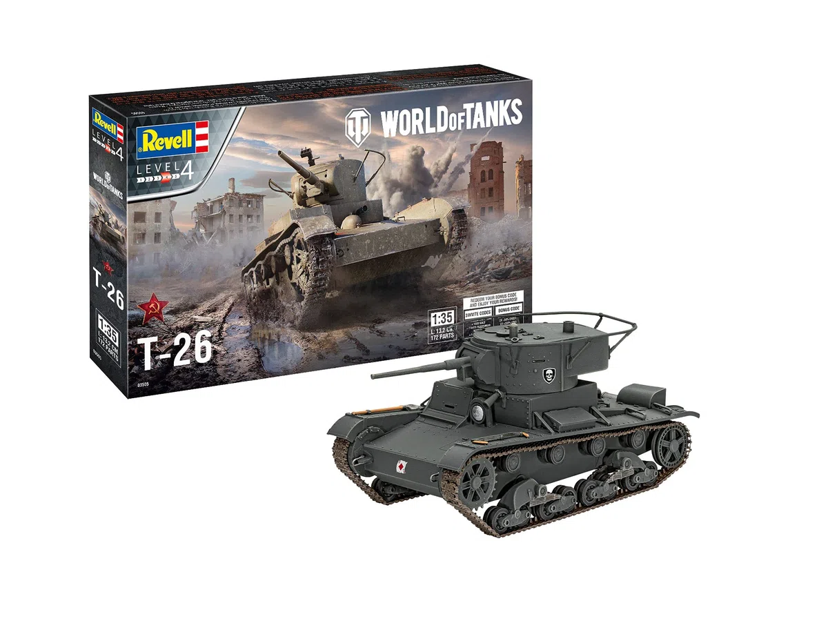 Revell-03505 T-26 World of Tanks 1:35