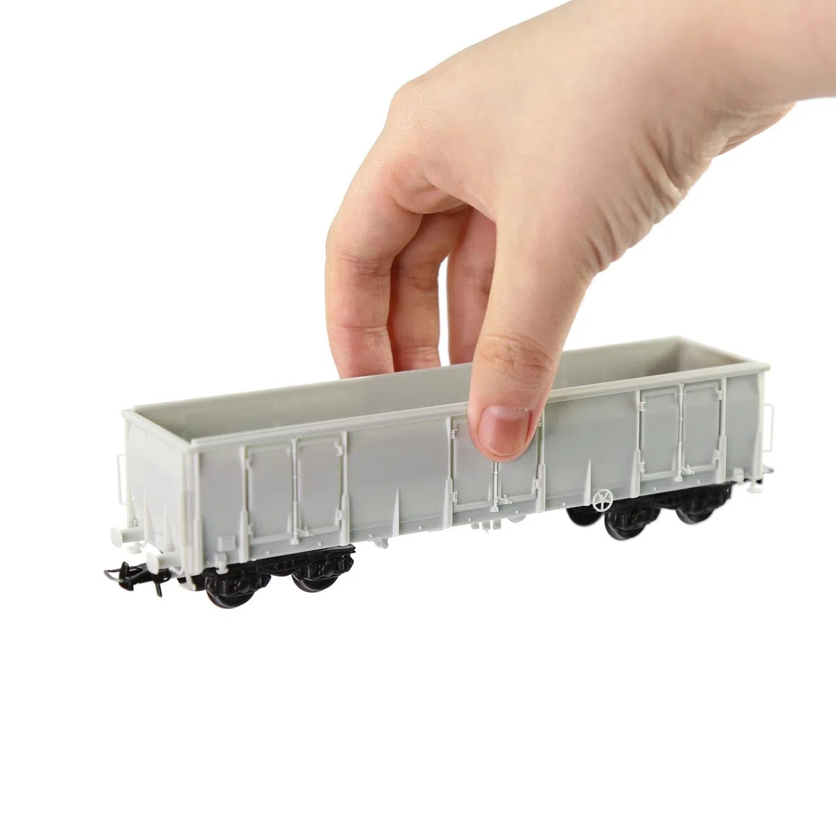Evemodel 2 pz Ho Scala 1:87 Vuoto Smontato Gondola Modello di Auto Ferrovia Fai da Te Wagon C8742JJ