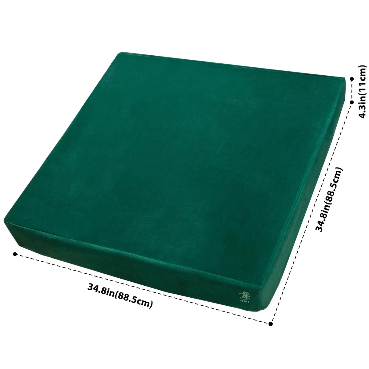 Yellow Mountain Imports Copertura professionale quadrata per tavolo Perfetta per Mahjong, Dominos, e giochi da tavolo - 88,5 centimetri