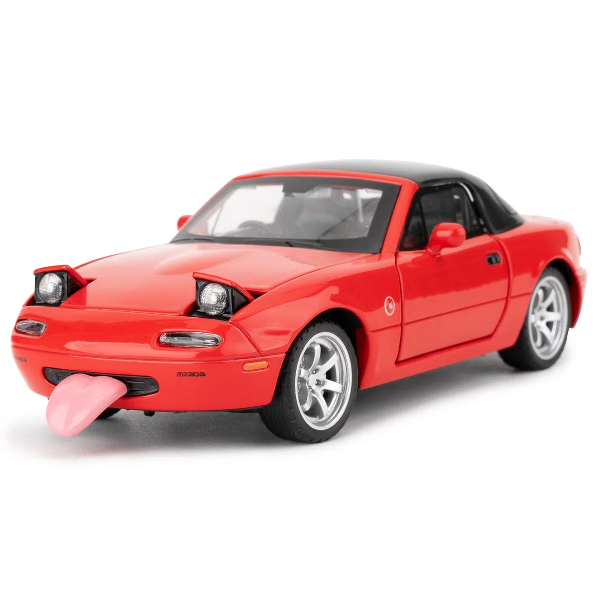 Imtfzct 1/32 Mazda Miata MX-5, Giocattolo Con Suono e Luce, Auto da Collezione per Bambini 4-7 Anni (Rosso)