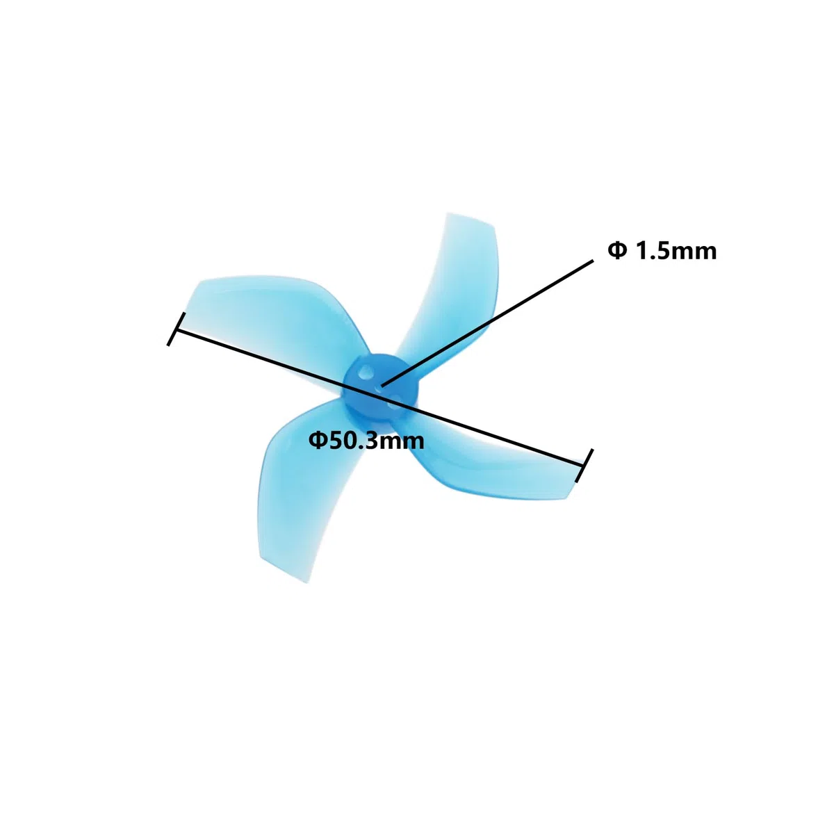 ECSiNG 16 Pezzi Eliche A 4 Pale 2020 Con Albero Da 1,5 Mm Compatibile Con Beta85X HD Digital VTX Drone 1103 8000KV E 1105 5000KV Motori Brushless