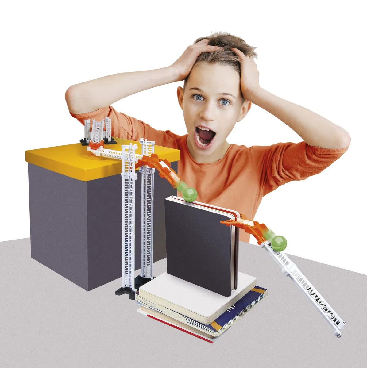 Clementoni - 19261 - Action & Reaction - Effetto Domino - Set Di Costruzioni, Pista Biglie Per Bambini, Marble Run, Gioco Scientifico 8 Anni, Set Espansione (Versione Italiana) - Made In Italy