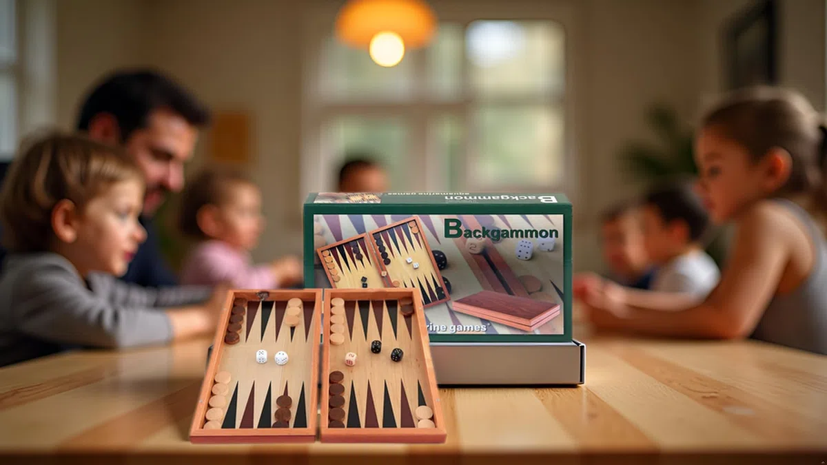 Aquamarine Giochi - Backgammon Viaggi, 2 giocatori (Compudid SG1019)