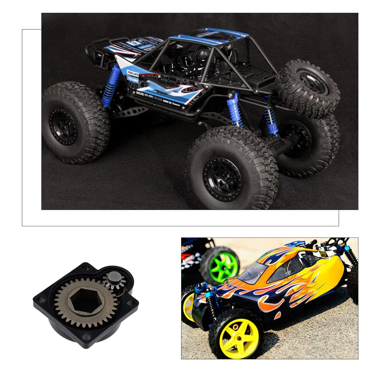 OTOTEC Electric Roto Starter Back Cover Backplate 11011 12mm Start Rod Con Viti Compatibile Con HSP 1/10 16/18/21 Nitro Motore RC Modello Auto Parte