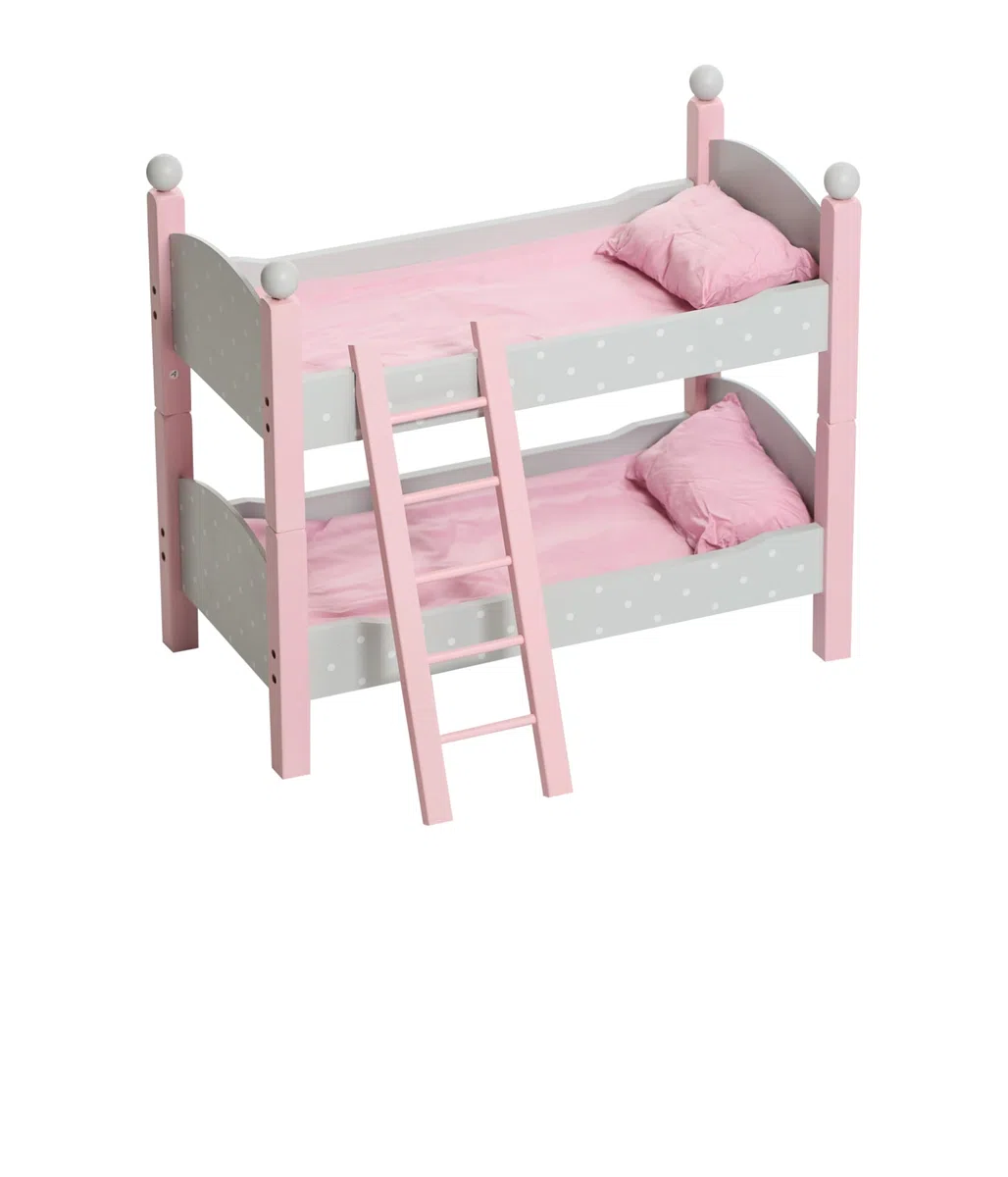 Bayer Chic 2000 513 91 Letto a Castello per Bambole, 3 Anni a 8 Anni, Grigio, Puntos Grey, Piccolo