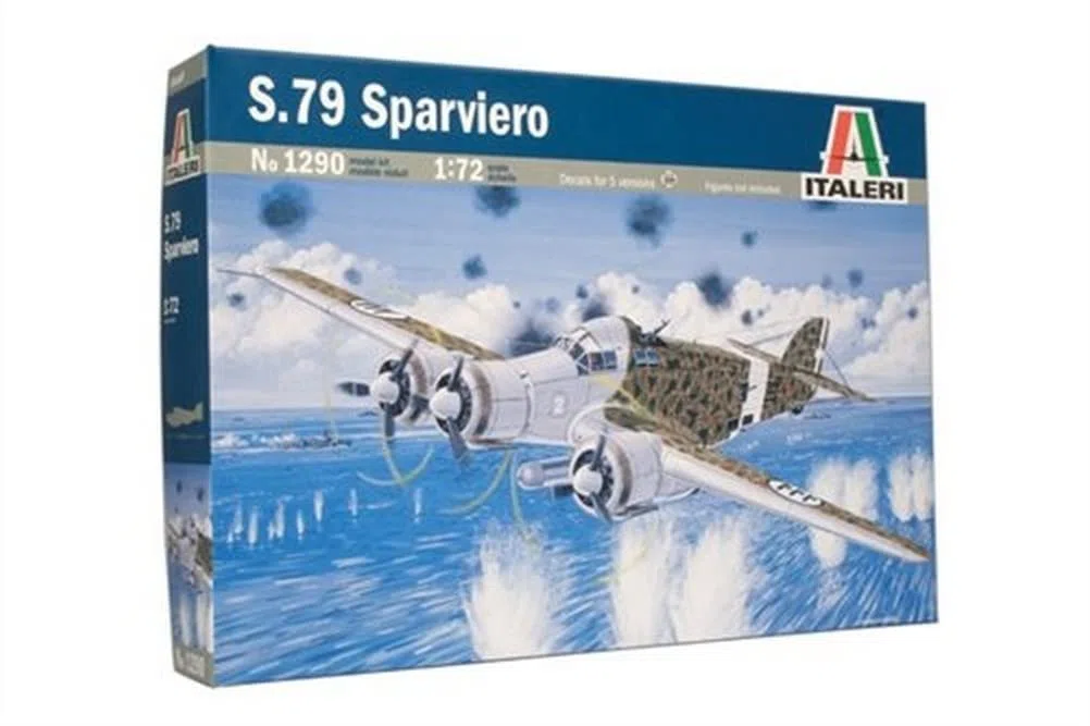 Italeri 1290 - S.79 Sparviero modellismo aerei Model Kit Scala 1:72