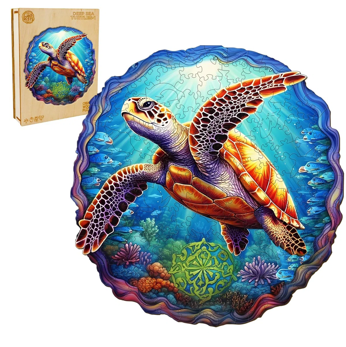 Puzzle in legno per adulti, 300 pezzi a forma di animale, a forma di animale, regalo di Natale per famiglia, amici, 34 x 35 cm