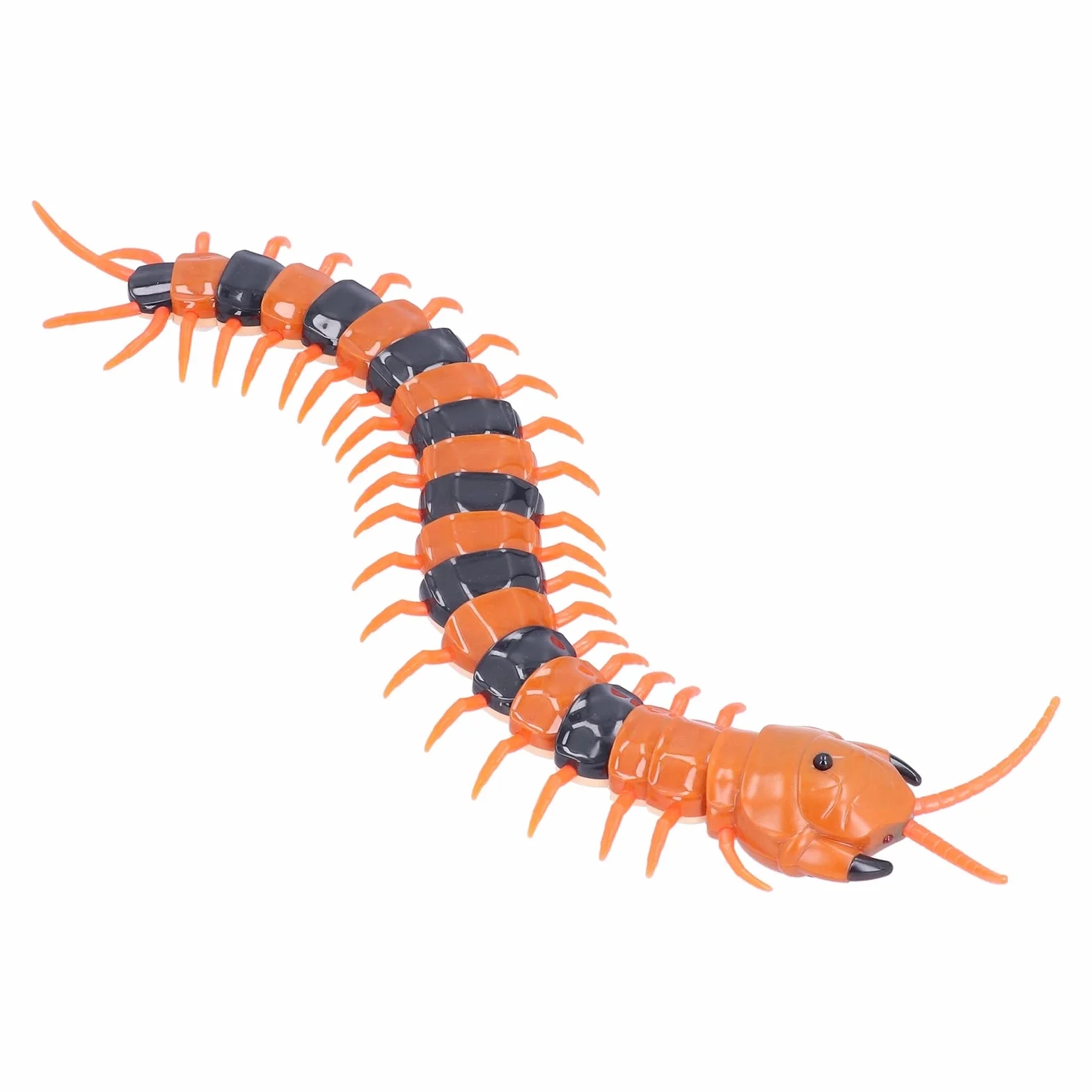 Giocattolo Millepiedi Telecomandato Simulazione Realistica di Scolopendra Funzionamento a Infrarossi Corpo Flessibile in Rapido Movimento Occhi Lampeggianti Trucco per Bam