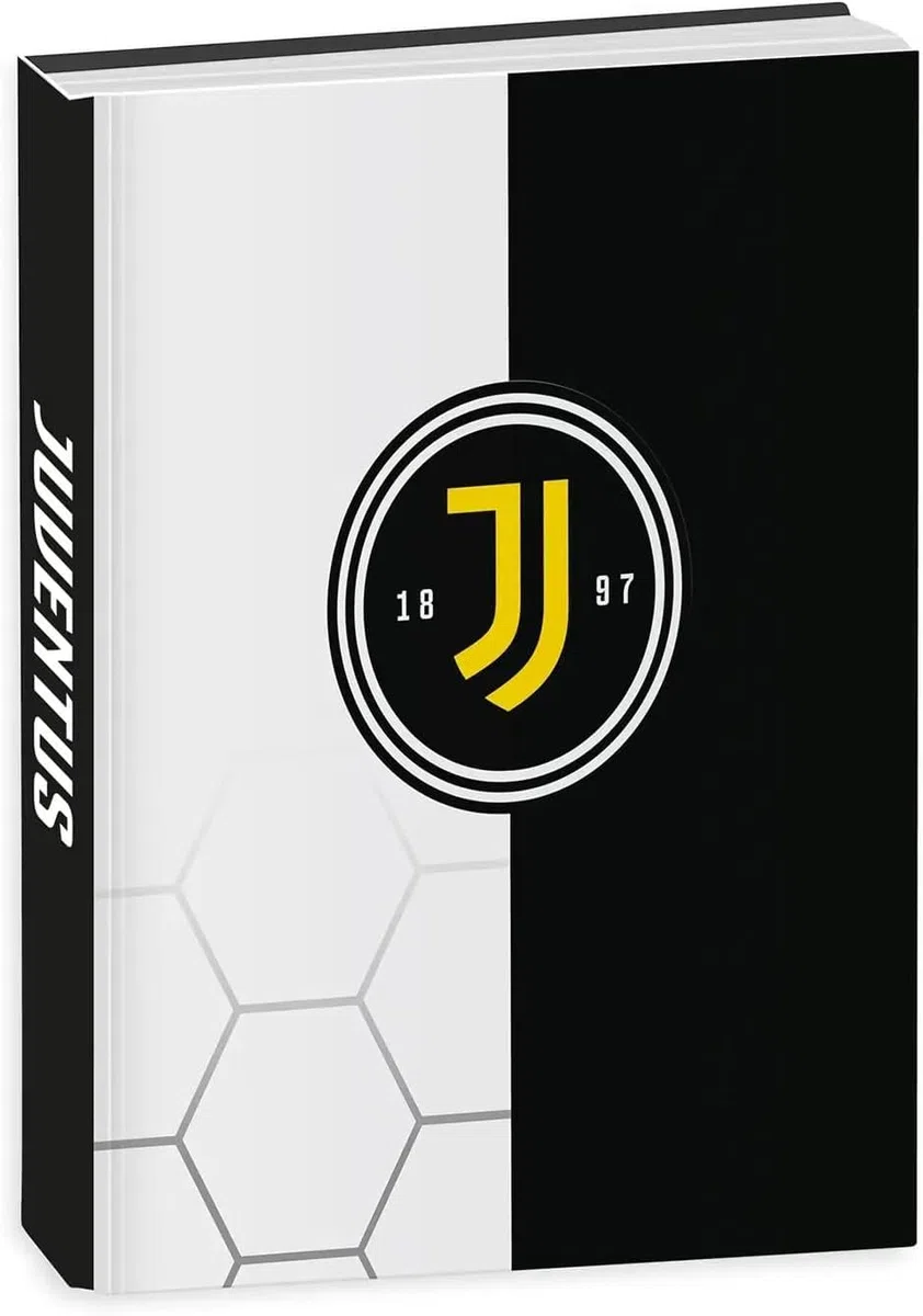 Agenda compatibile con Diario Scuola Juventus Bianco Nero F.to Standard 18x13 cm 2026/2027 + portachiave calcio 3d