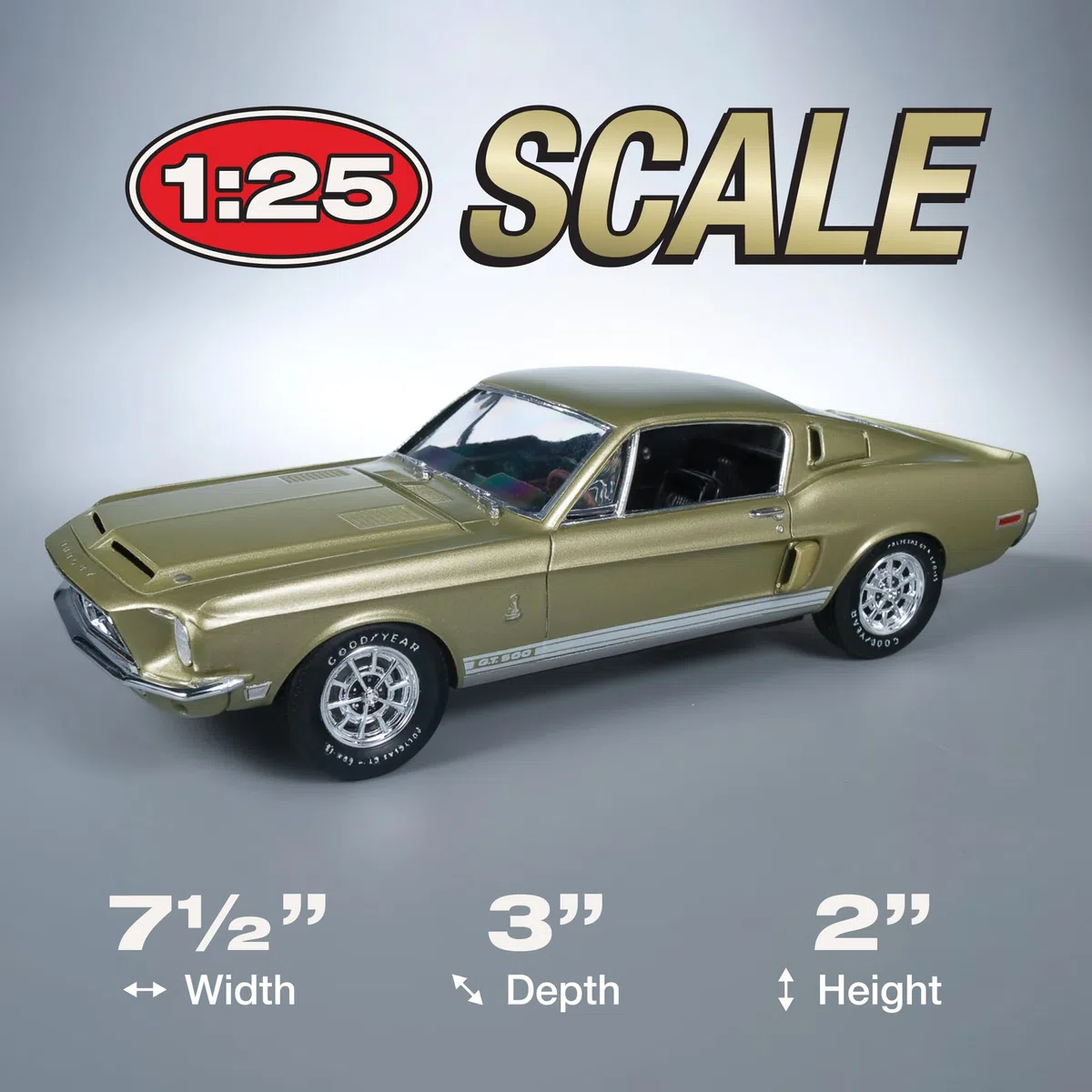 AMT 634, 1:25 - Kit modello Shelby Mustang GT-500 in scala 1968