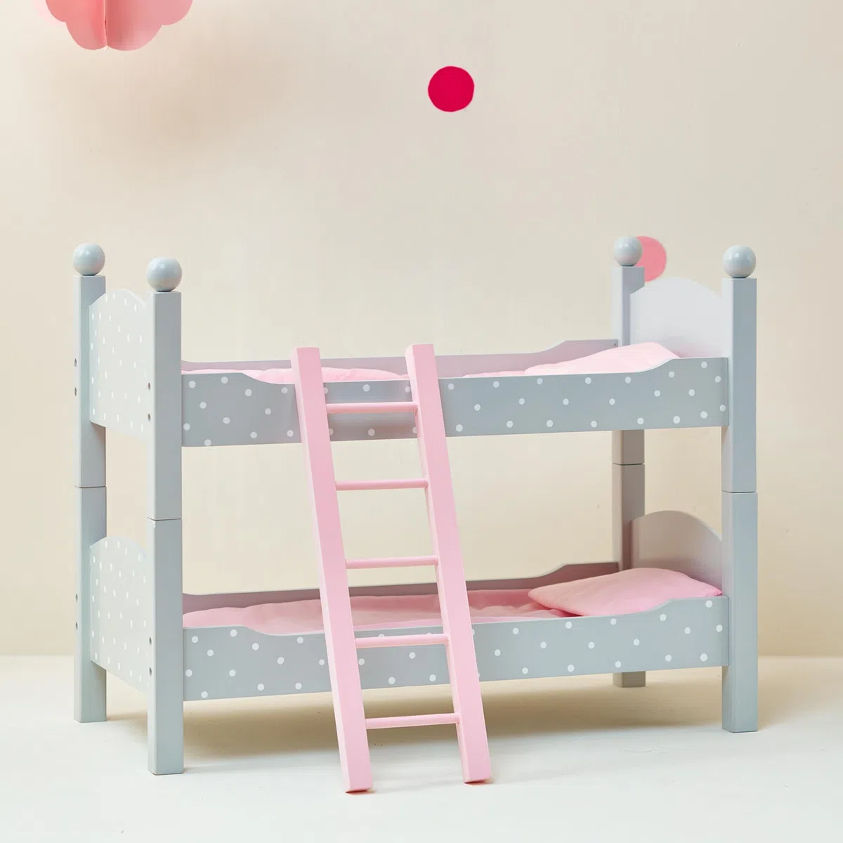 Letto a Castello Legno Mobili Bambole 45 cm Gioco Ruolo Olivia's World TD-0095AG