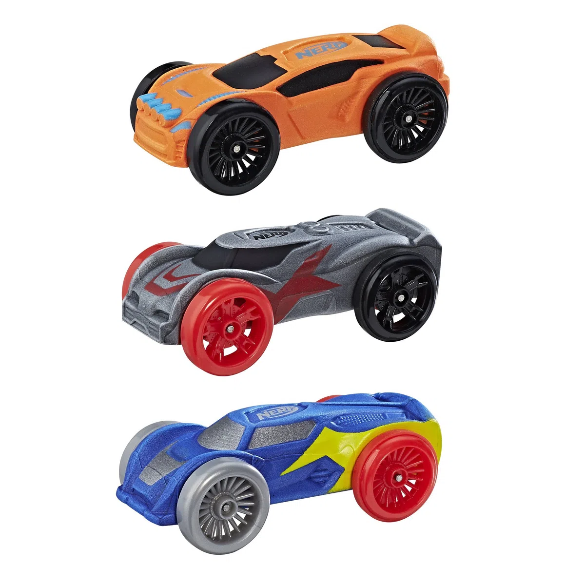 Hasbro Nerf Nitro - Confezione da 3 Macchinine Veicoli (Colori e Modelli Assortiti), C0774EU4