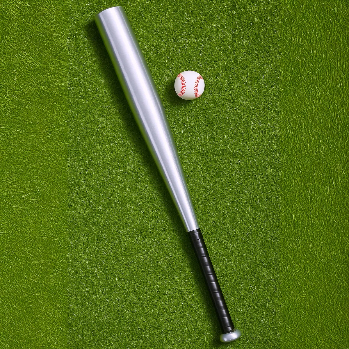 Relaxdays Mazza da Baseball in Alluminio, Bastone Leggero da Softball, Manico Antiscivolo, 18 Pollici, Vari Colori