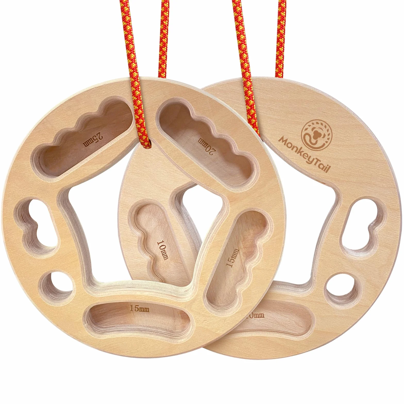 MonkeyTail Hangboard - Tavola da Arrampicata per rafforzare Il Manico da Arrampicata, Realizzata in Legno, per Interni ed Esterni