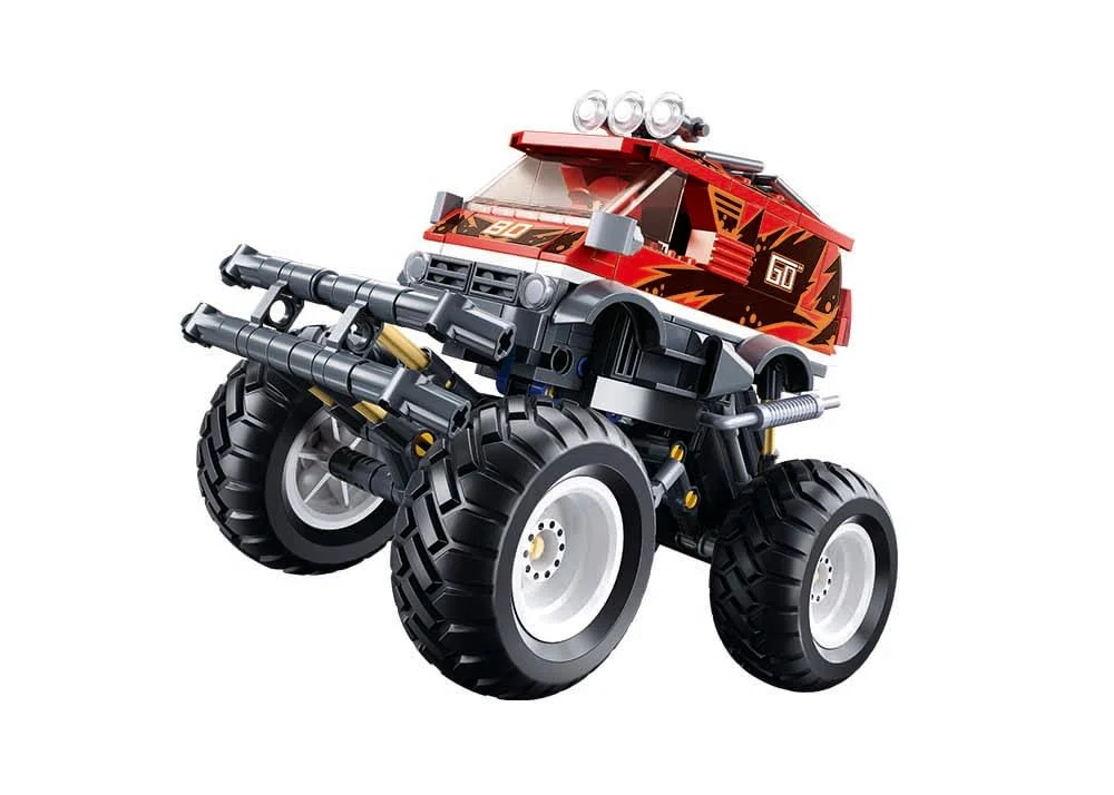 Sluban- Veicolo Fuoristrada, Bigfoot Vai, Rosso, Colore, M38-B1159