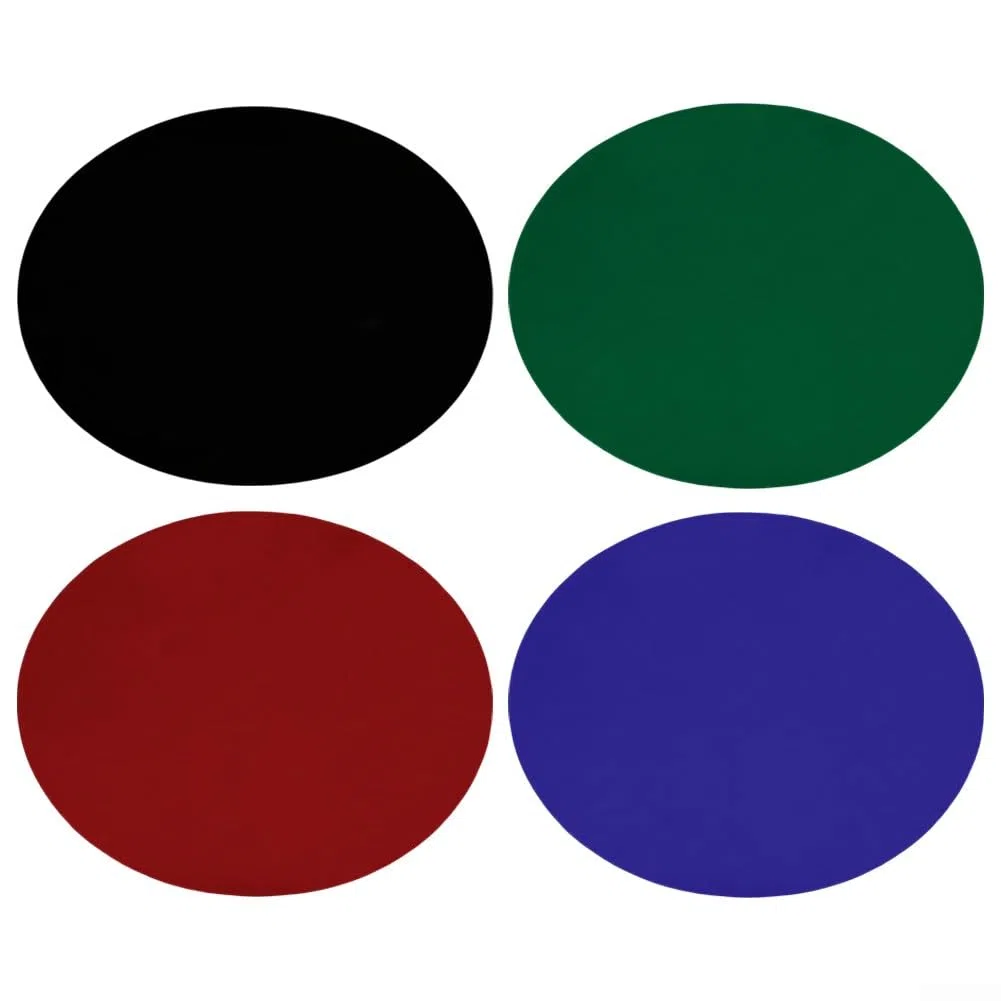 Copertura per tavolo da gioco rotonda con base in feltro da 91,4 a 121,2 cm di diametro con bordo elasticizzato per regolazioni rapide