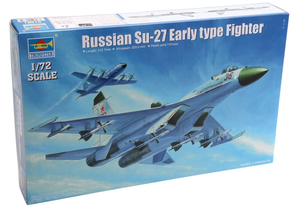 Trumpeter 01661 - Modellino di Aereo Russo Su-27UB in Scala 1:72