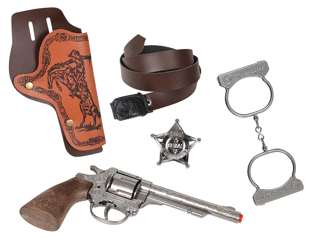 Gonher - Set da Cowboy del Selvaggio West, Revolver a 8 Colpi (157/0)