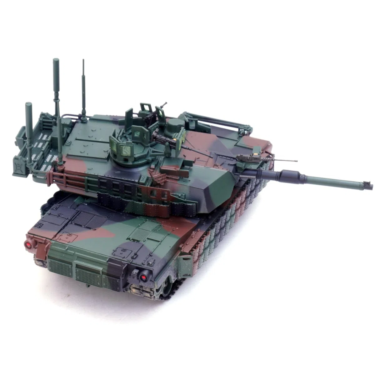 MOUDOAUER 1/72 Scala Lega US M1A2 TUSK II Abrams Main Battle Tank Model Fighter Modello Militare Diecast Tank Modello per la Collezione