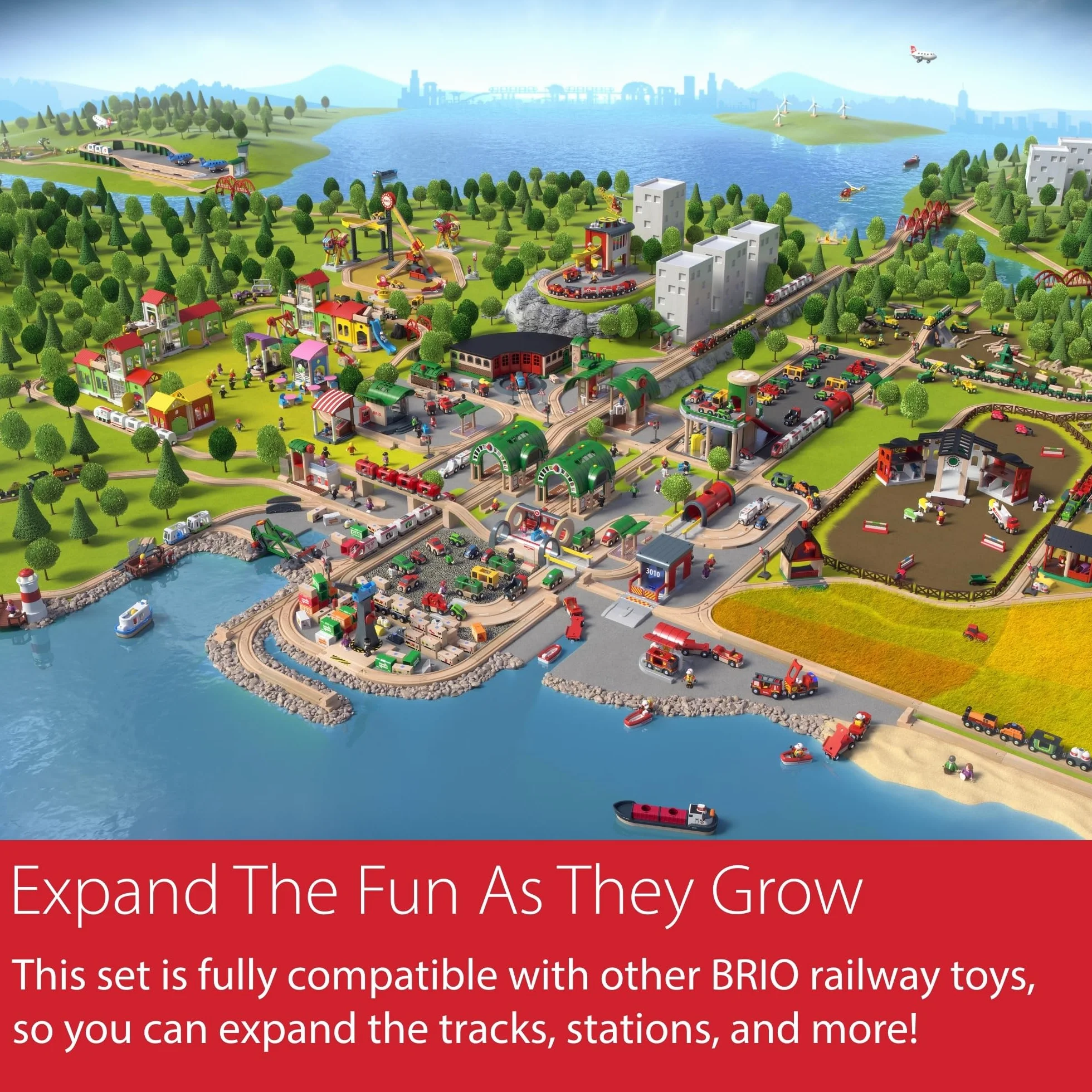 BRIO World – Doppio Semaforo con Operatore | Accessorio Pista In Legno Per Bambini | Treno Brio Bambini 3 Anni O Più | Idee Regalo | Regalo 3 Anni