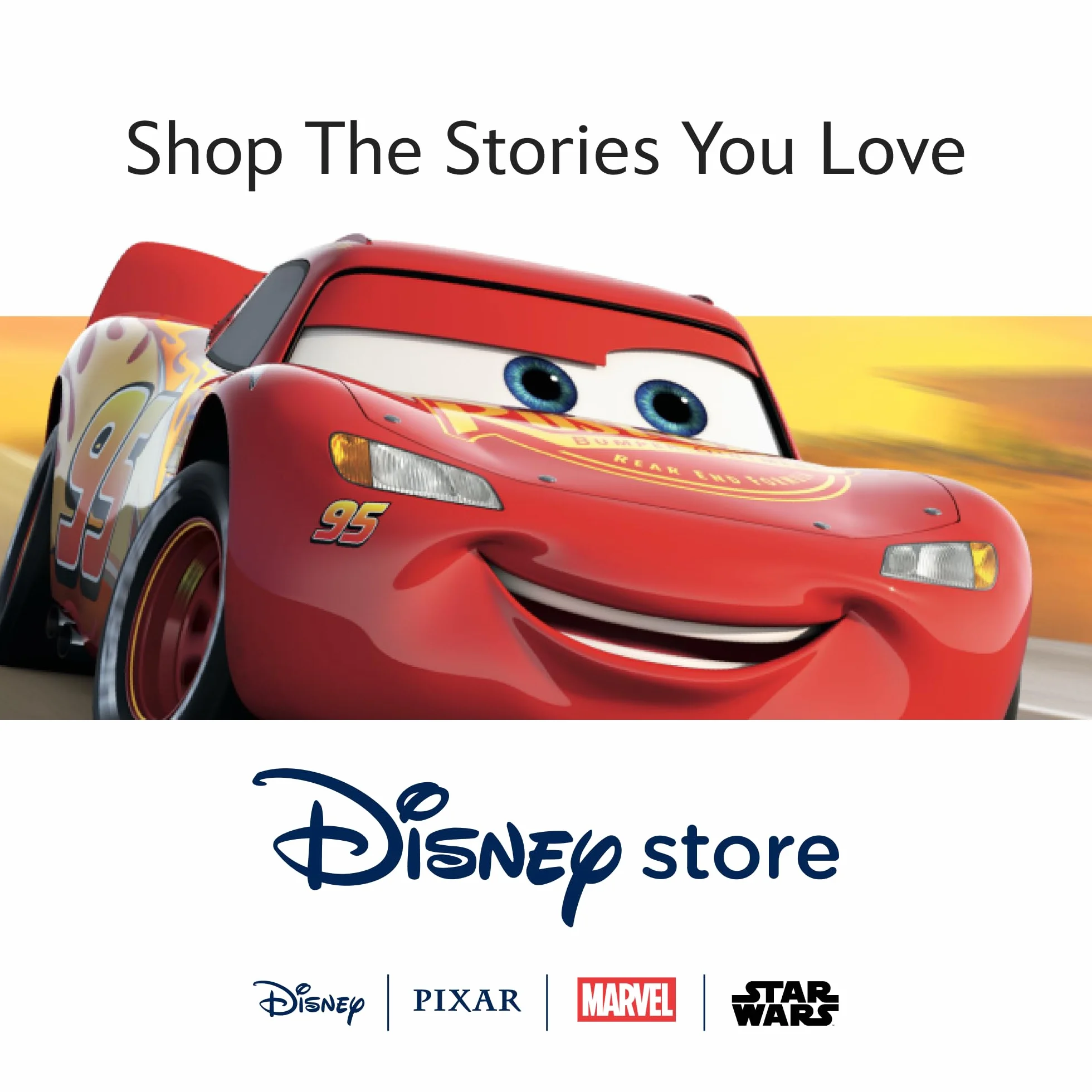 Disney Store Official Lightning McQueen Cars Playset