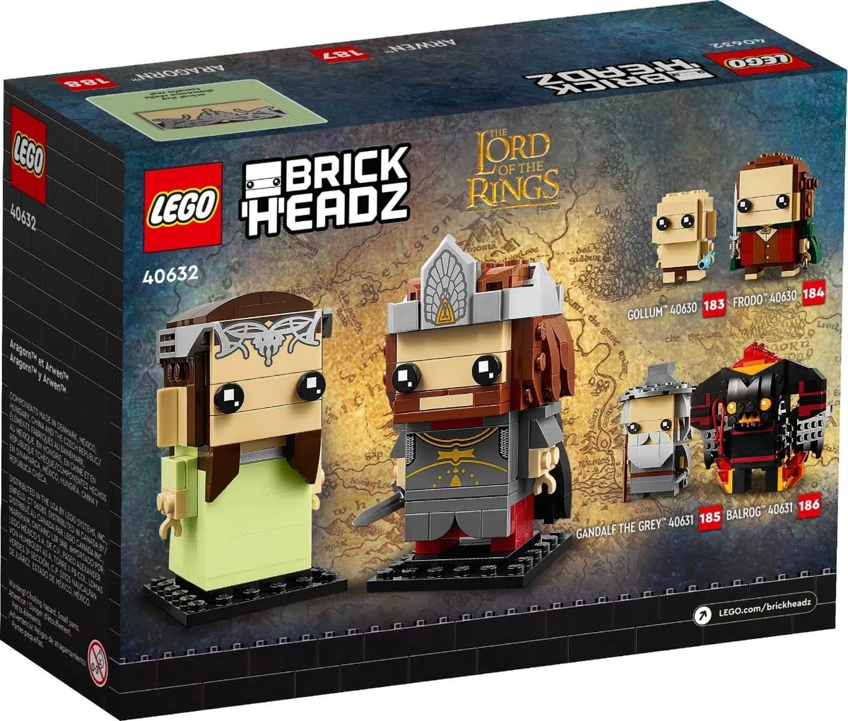 LEGO BrickHeadz Aragorn & Arwen - set 40632
