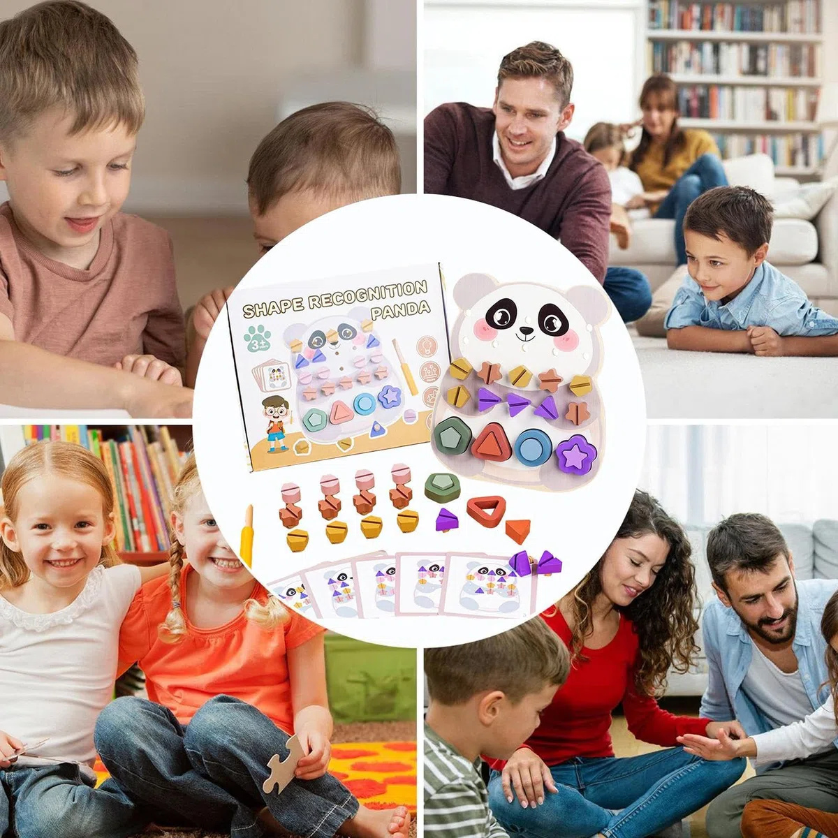 Giochi In Legno | Classificatore di Forme con Viti da Avvitare per Infanti,Attività Sensoriale per Sviluppare Motricità Fine e Apprendimento Prescolare