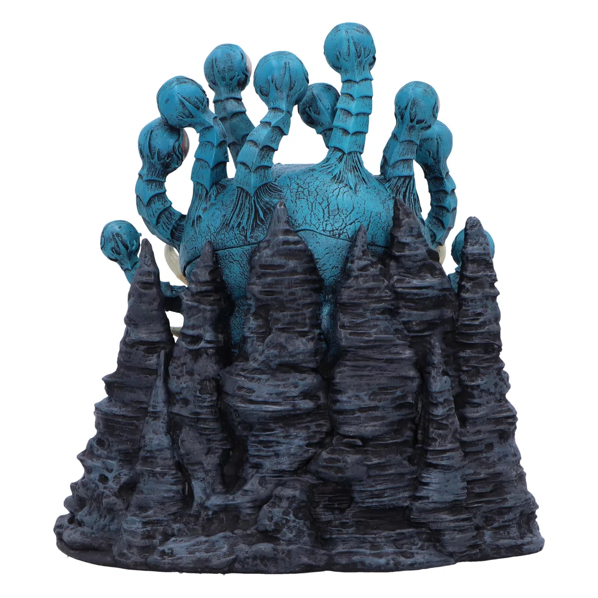 Nemesis Now Dungeons & Dragons Beholder - Scatola per dadi in resina, 15 cm, prodotto ufficiale D&D, design unico, in resina di alta qualità, accuratamente dipinta a mano