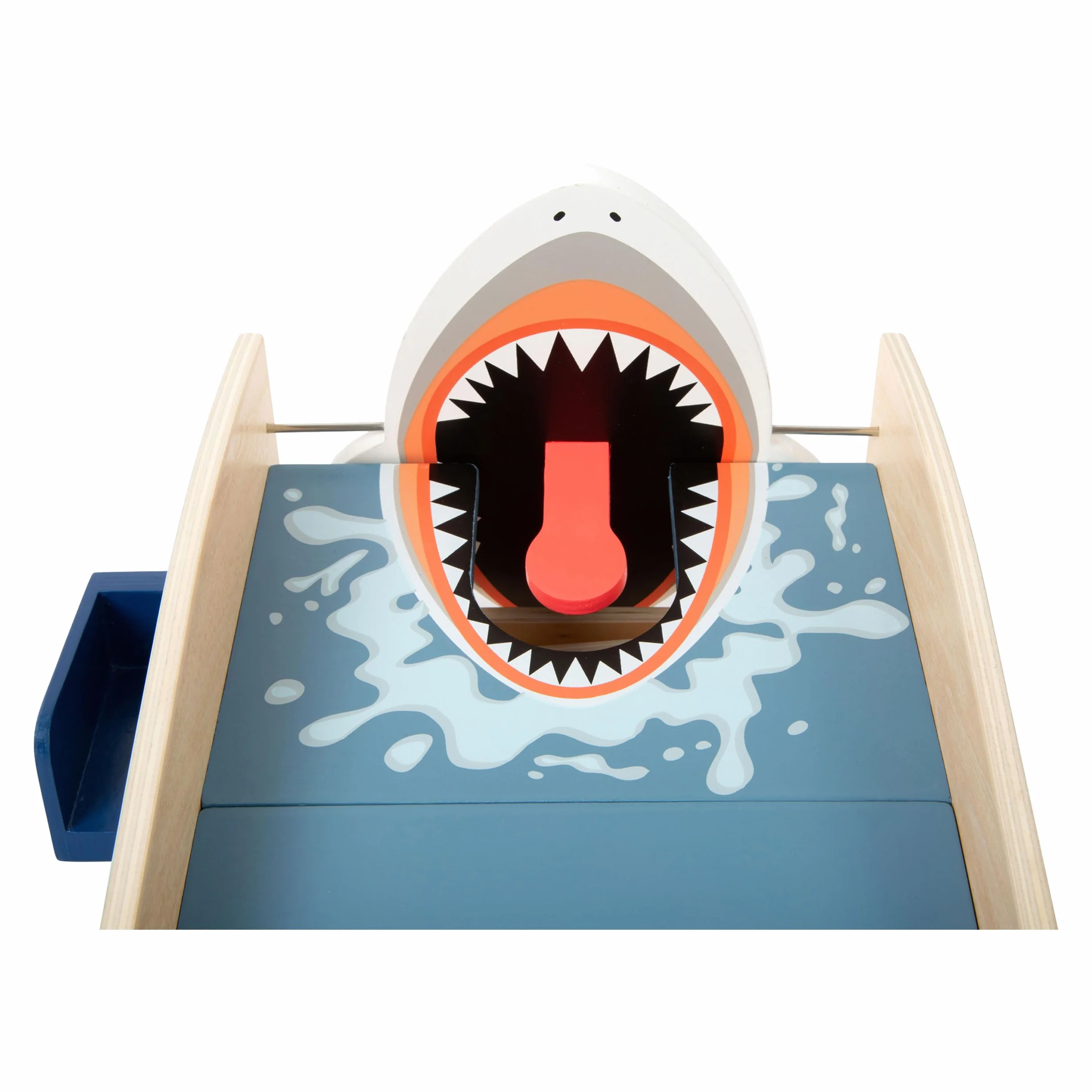 Small Foot Mini Golf Shark Attack in Legno, con meccanismo a Scatto Integrato, da 3 Anni, Art. 11588